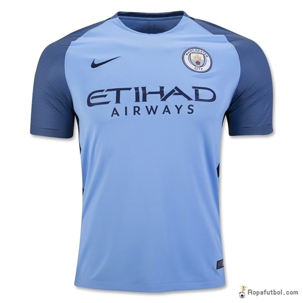 Tailandia Camiseta Manchester City Replica Primera Ropa 2016/17 Azul
